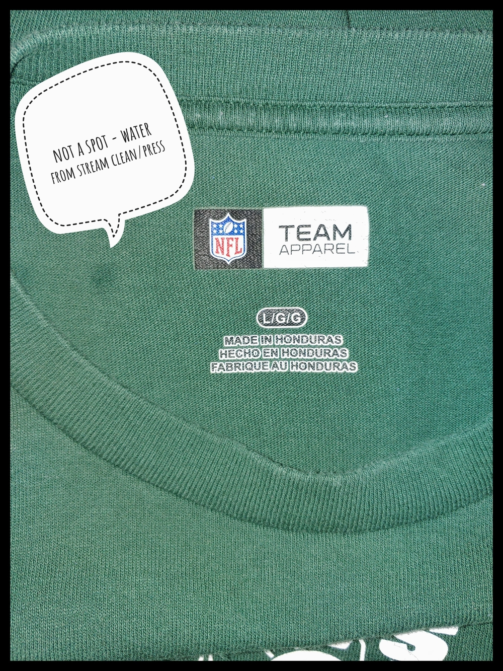Vintage 1990's Green NY Jets Long Sleeve T - Picture 6 of 6